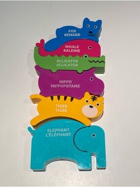 3 for $10 - Stacking Animal Puzzle Toys - Colorful Kids Set